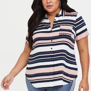 TORRID Striped Top - size 0